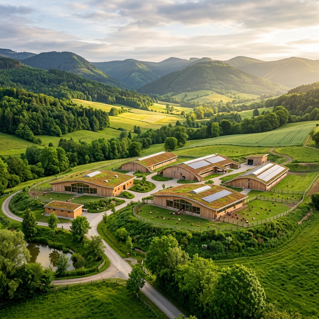 现代化禽舍外观